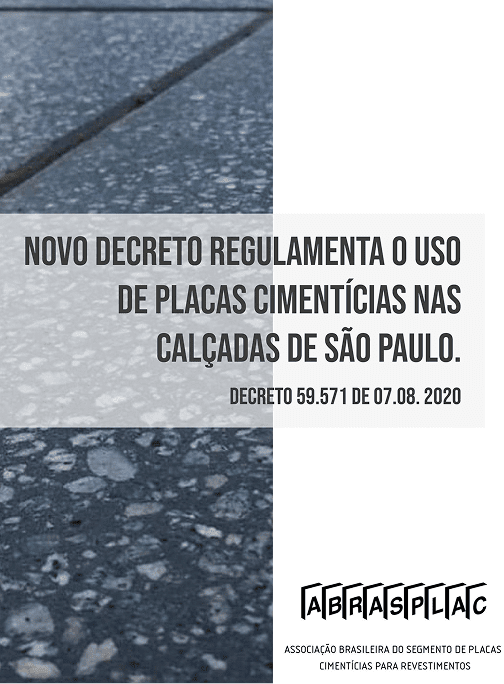 Mídia 01 - Novo decreto regulamenta o uso de placas cimentícias nas calçadas de São Paulo.